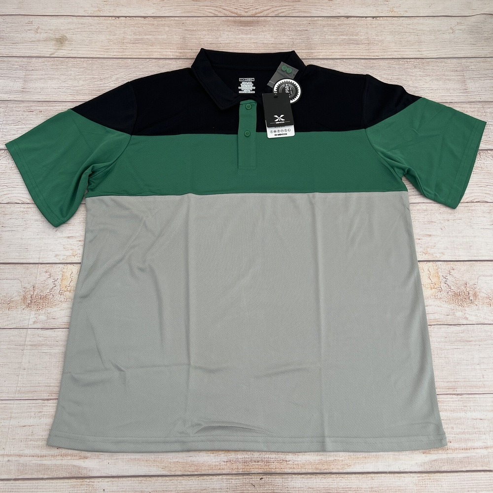 MOHEEN Cool Dri Polo Shirt Men's UPF 50 + Multicolor Size XL